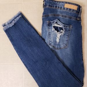 NWOT 30 BP factory distressed jeans
